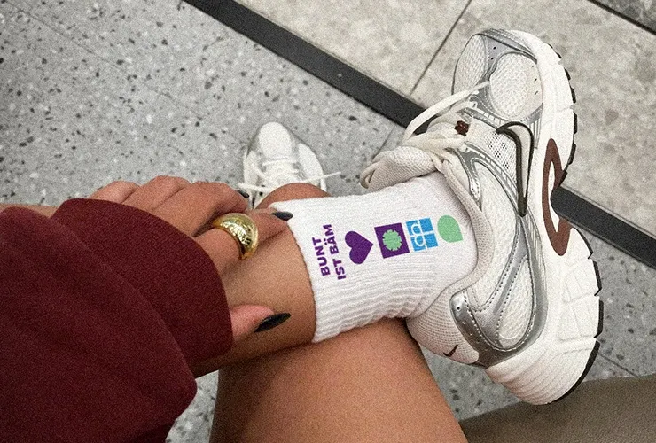 Tennissocken mit Icons