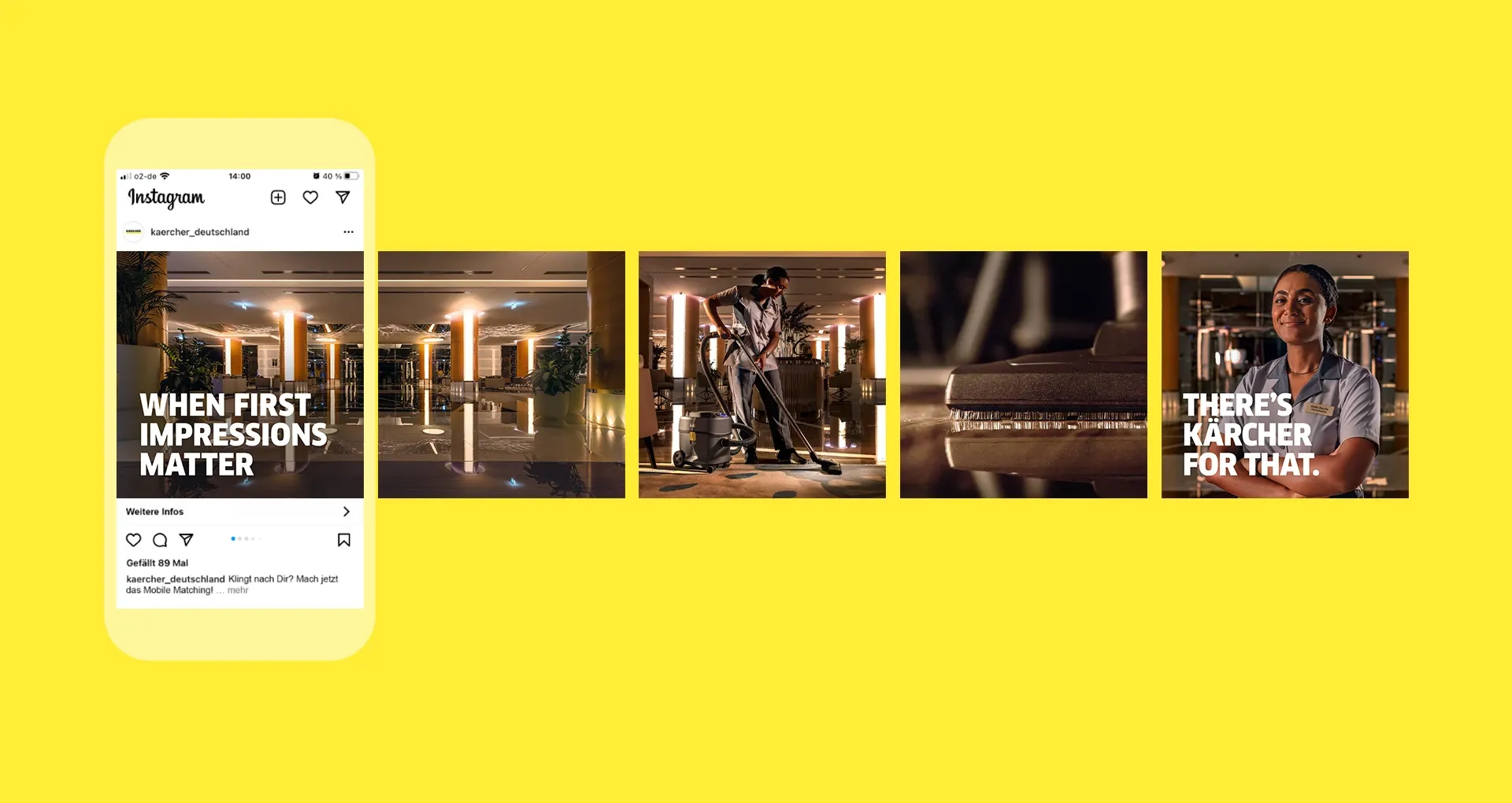 Ansicht eines Carousel Posts für Social Media