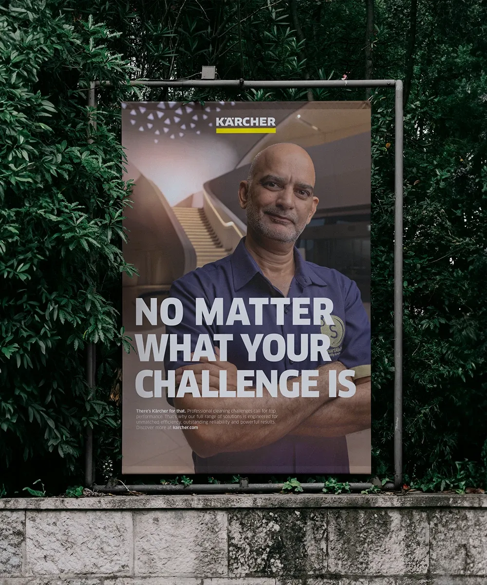 Plakatanzeige im Out-of-home Umfeld