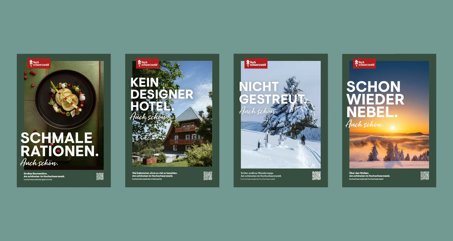 Anzeigenmotive der Auch schön Kampagne